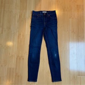Madewell 9” High-rise Dark Skinny Jeans